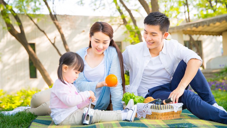Family spending time together