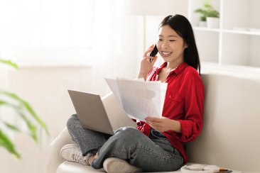 woman discussing career with client
