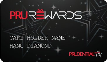 Thẻ hội viên PRURewards hạng DIAMOND