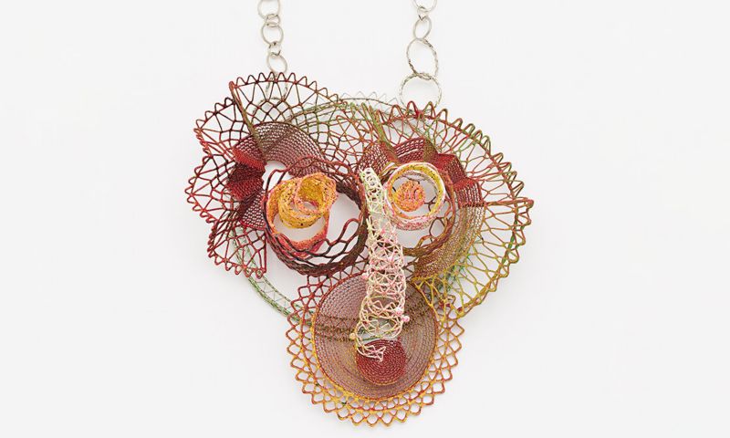 Intricate unconventional jewellery piece.