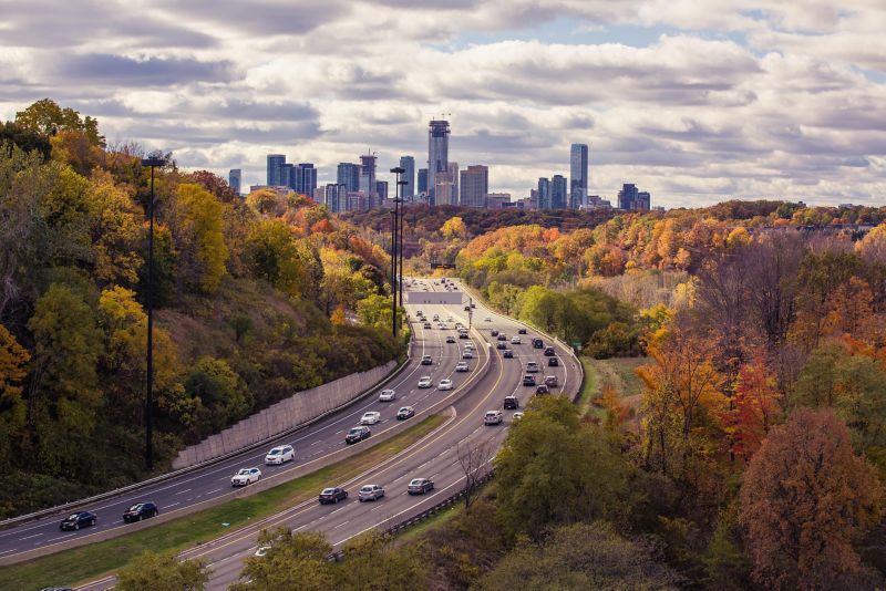 Photograph of the Canada city skyline.