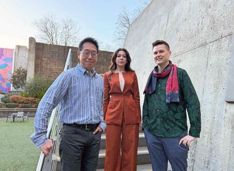 Dr Ken Chiang, Dr Karma Zuqari and Professor Torben Daeneke. Credit: Michael Quin, RMIT