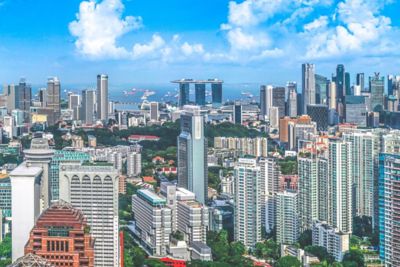 Singapore, city buildings photo.