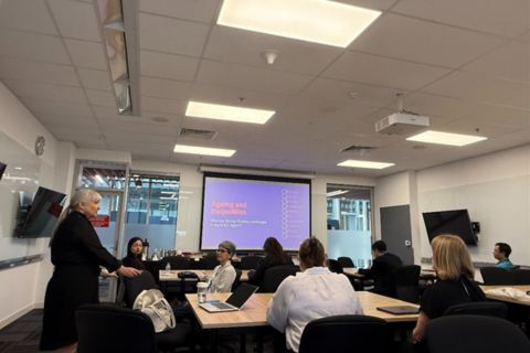 Associate Professor Catherine Earl introduced the overview of project.