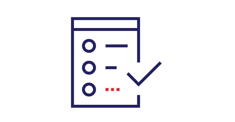 Illustration of a checklist.