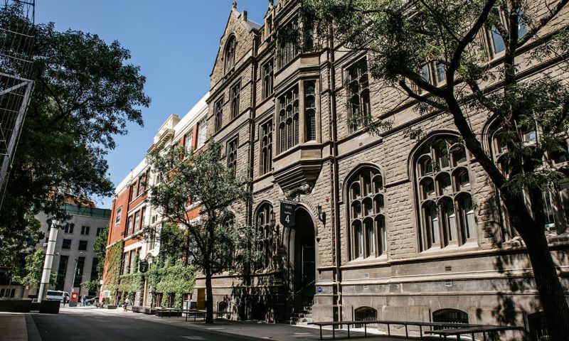 Modern day photograph on bowen street of RMIT building 4