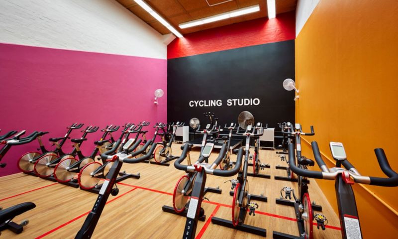 Indoor best sale cycling gym