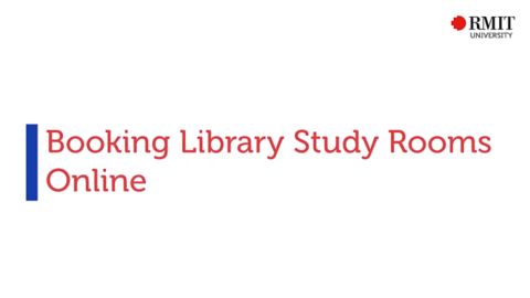  How to book a Library study room