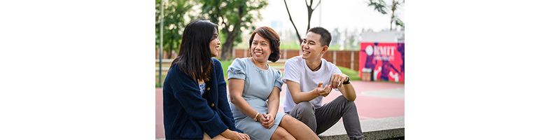 Mother parent with two students in basketball court