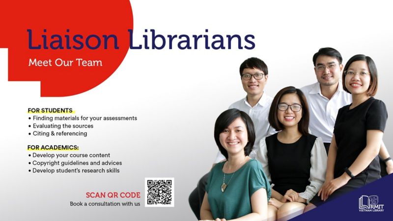 poster featuring rmit librarians 