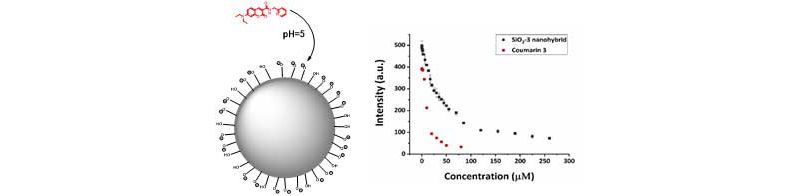 Figure 3. Illustration of the formation of SiO₂-3 nanohybrid and its extended sensing range