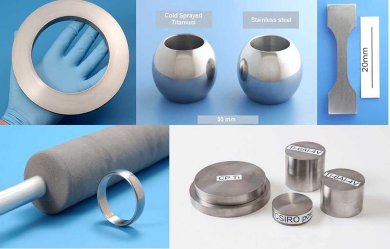 3D titanium components manufactured using the cold spray process