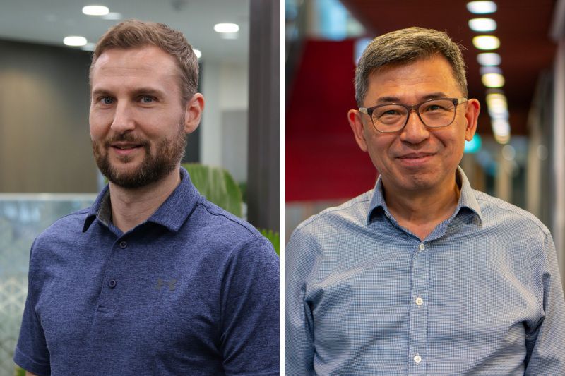 Dr Jeff Nijsse (left) and Dr James Kang (right) believe that open-source AI models like DeepSeek R1 could challenge Big Tech’s dominance. (Photo: RMIT) 