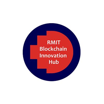 rmit logo with the phrase rmit blockchain innovation hub written on the logo