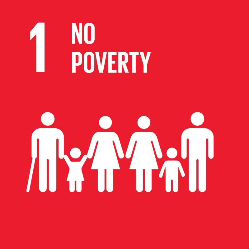 sustainable development goal 1 icon no poverty