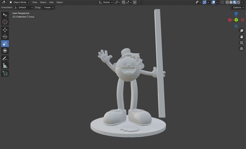Screenshot of 3d rendering program