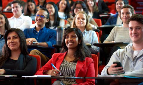 Audience in a lecture.