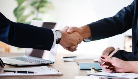 People shaking hands