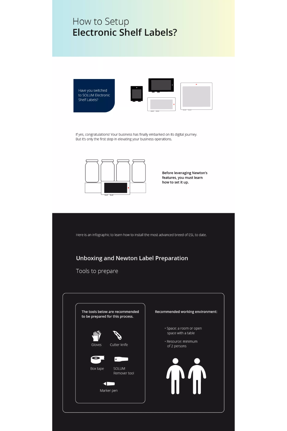 Unboxing and Newton Label Preparation