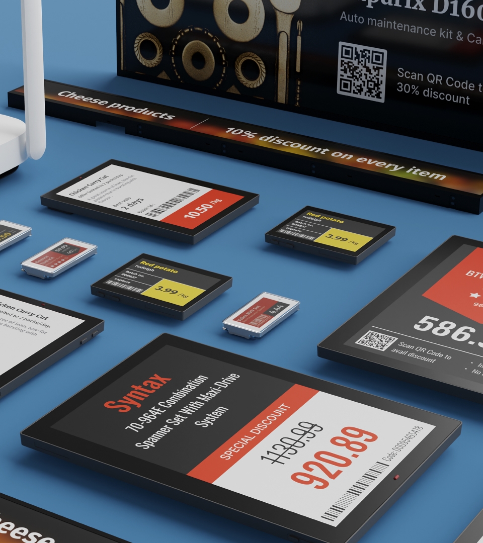 ESL products are listed in various sizes.