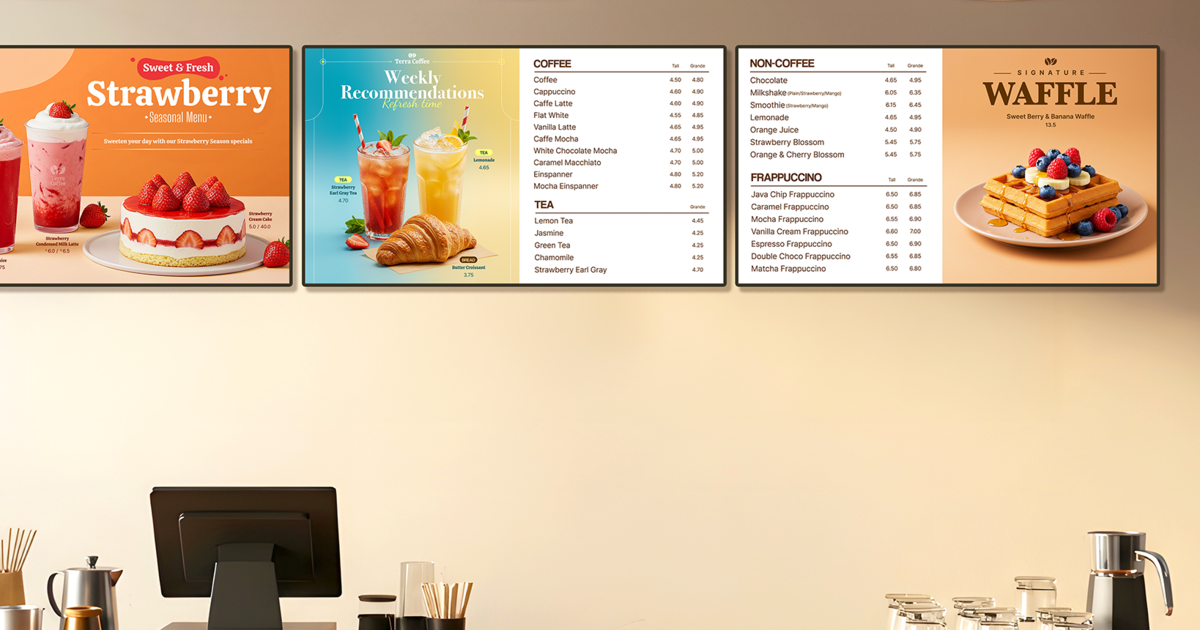 Signage Solution, Digital Menu Board | SOLUM