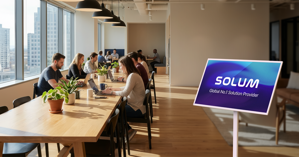 Workplace Solution, E-paper Information Signage | SOLUM