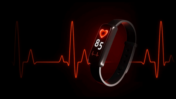 This is an image of a health tracker that contains a ppg sensor.