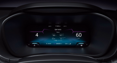 26.03 cm Digital Instrument Cluster
