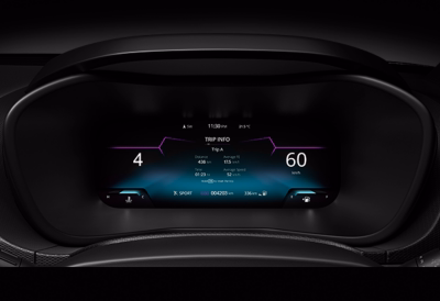 26.03 cm Digital Instrument Cluster