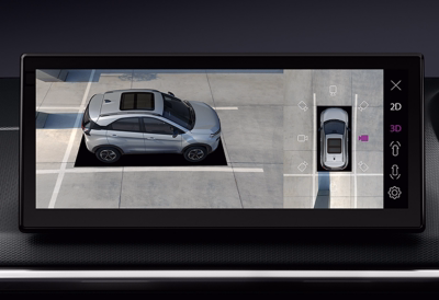 HD 360-Degree Surround View System with Front Parking Sensor
