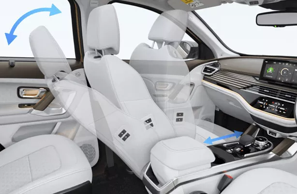 4-Way Powered Co-Driver Seat with Electric Boss Mode