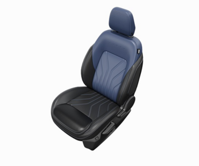 Seat Cover Raise Art Leather Creative Blue & Black 100% With Armrest Curvv