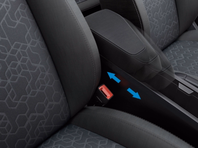 Front sliding armrest