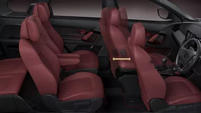Benecke Kaliko Carnelian Red Leather Seats