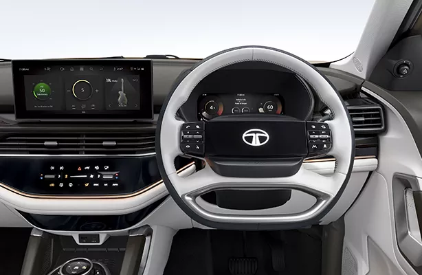 New Dual Tone 4 Spoke Steering Wheel  with Illuminated Logo