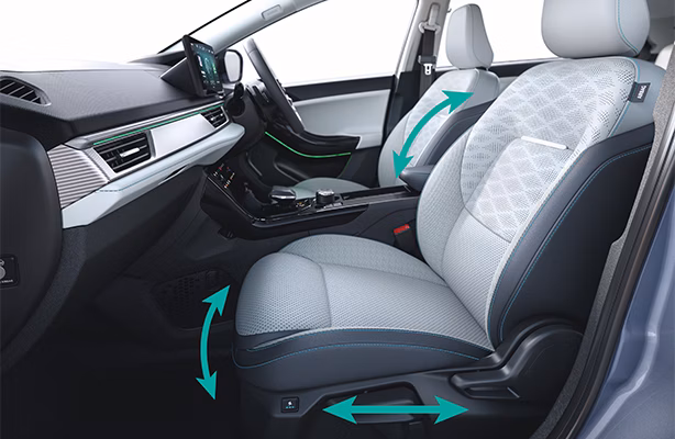 6 Way adjustable co-driver seat