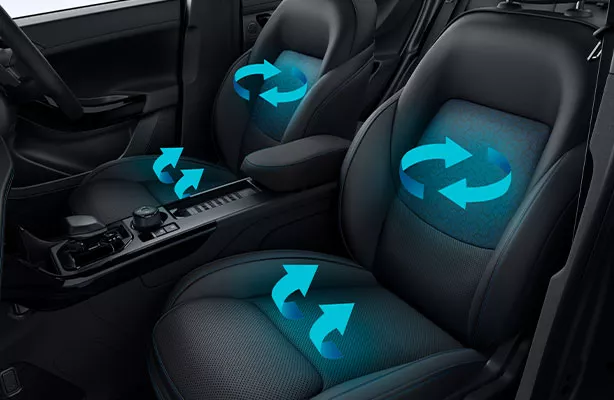 Bolstered Ultra Comfort Seats with ventilation 