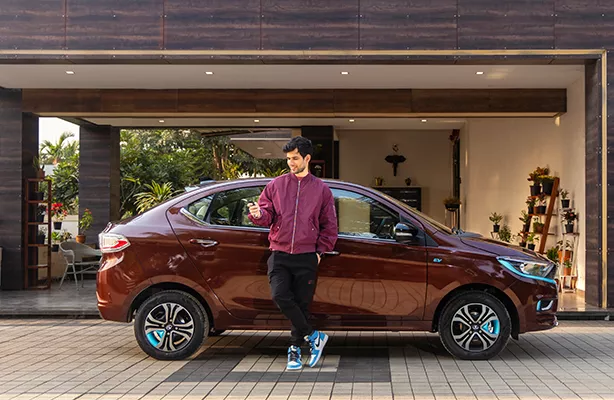 Tigor.ev Mangnetic Red Colour Image