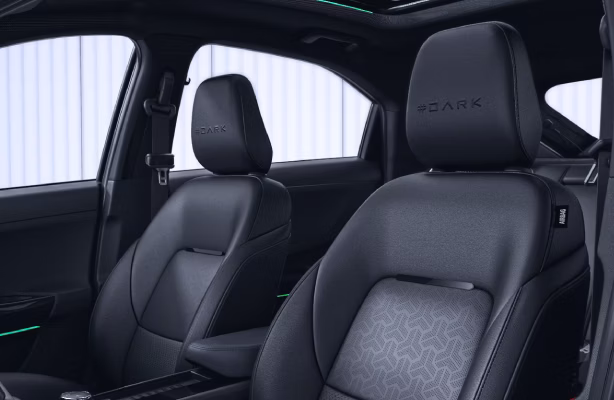 Leatherette seats with #DARK themed interiors
