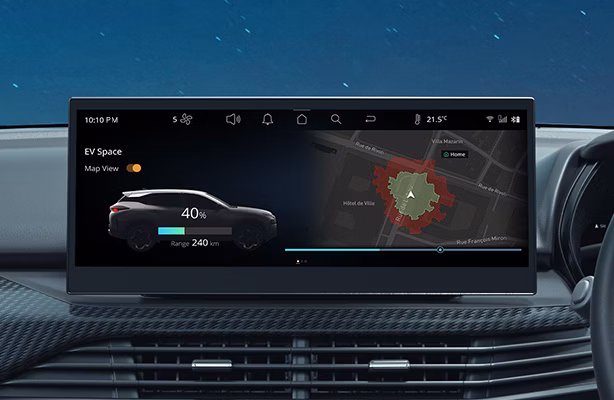 Built-in navigation with Mappls.