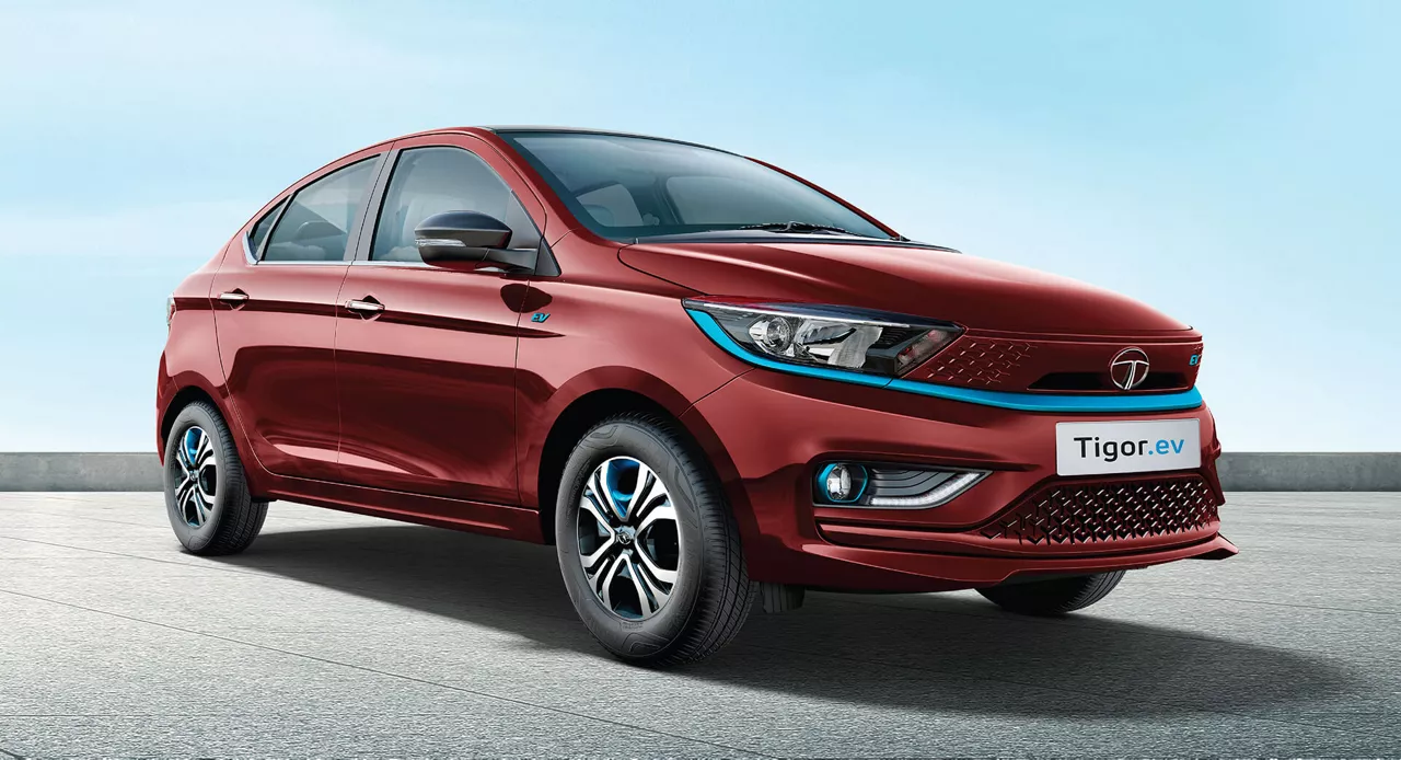 Tigor.ev Mangnetic Red Colour Image