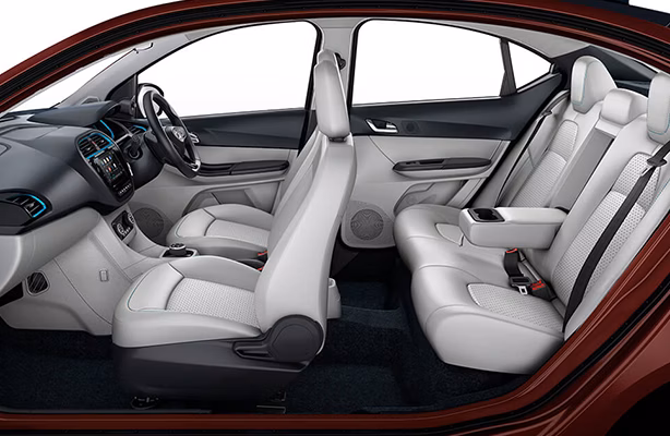 Premium interiors with plush leatherette seats
