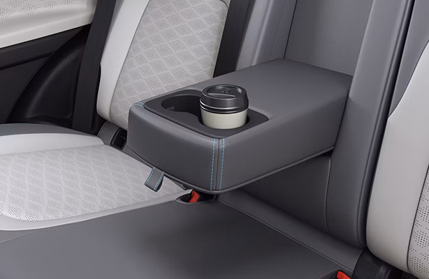 Rear Armrest With Cup Holder