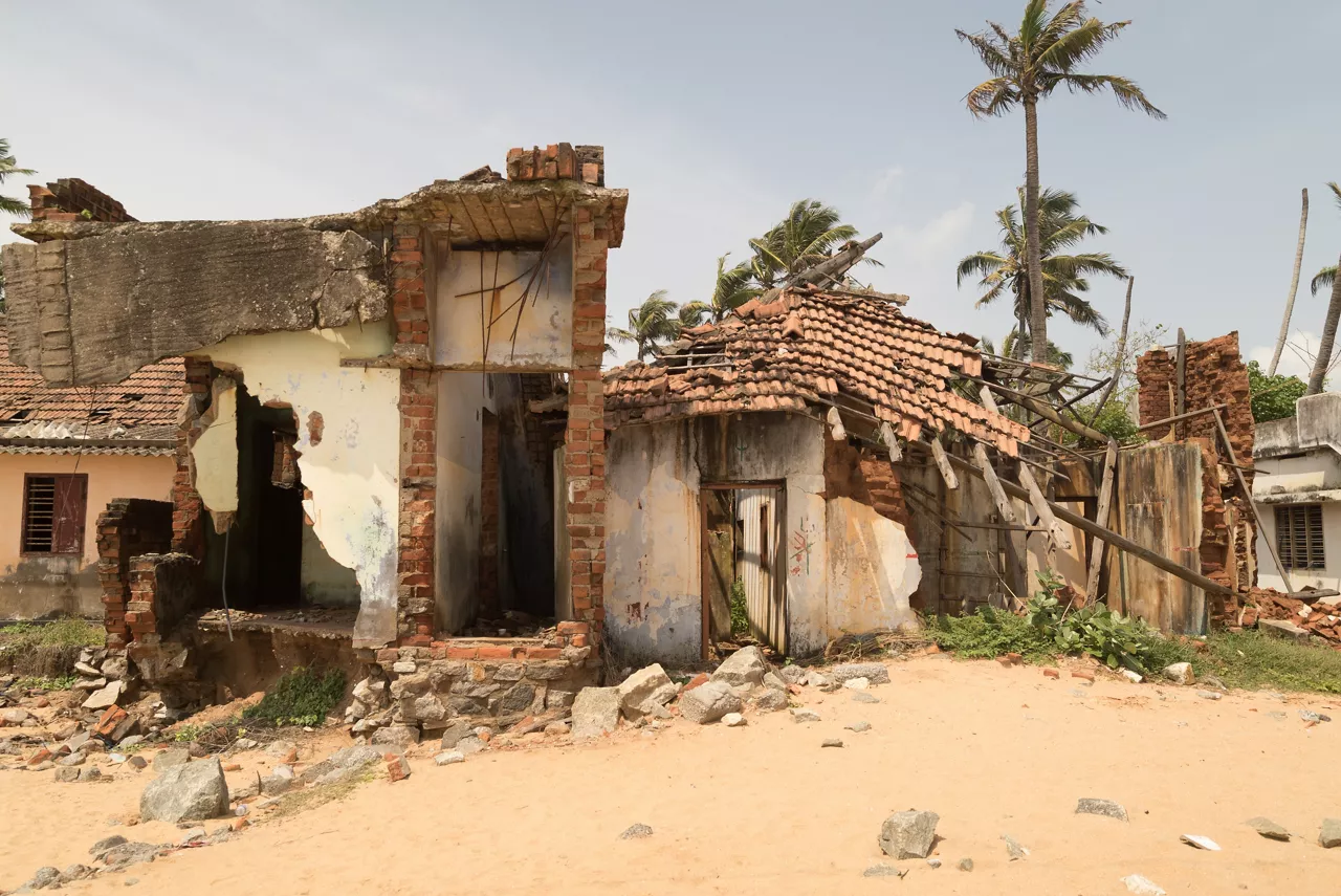 Broken Homes after Tsunami, India