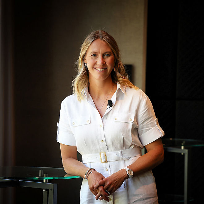 Alicia Molik poses for a phto