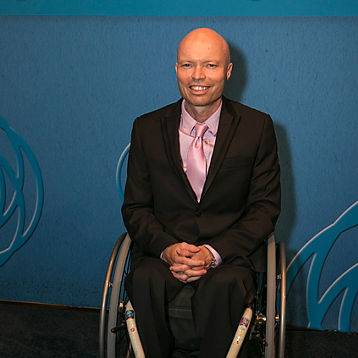 David Hall poses for a photograph