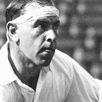 Gerald Patterson playing tennis