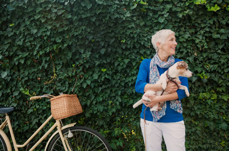 Lady with dog