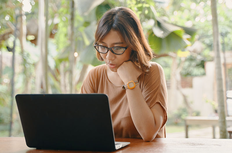 Woman on laptop