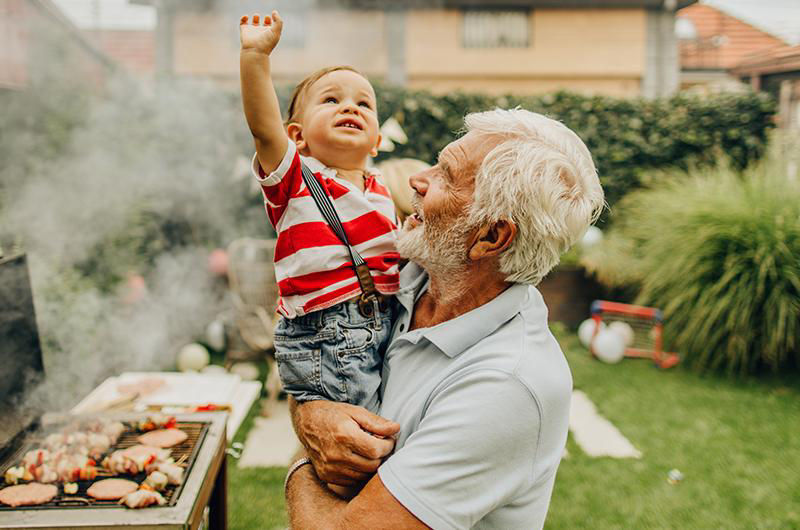 Grandfather with grandson || Ready to retire? Ask yourself these 5 questions.